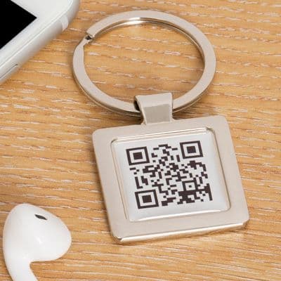 Secret Message QR Key Ring