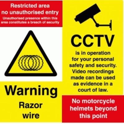 Security,  CCTV & Parking Signs