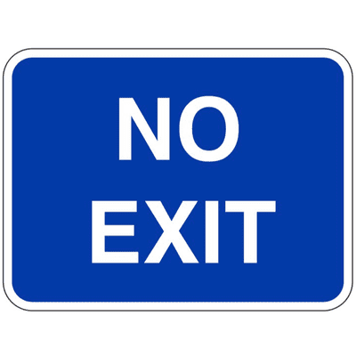 Security Sign - ATMM - No Exit