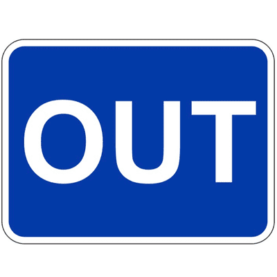 Security Sign - ATMM - Out