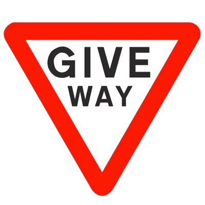 Security Sign - ATSM - Give Way