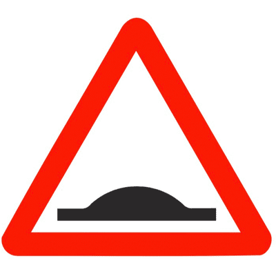 Security Sign - ATSM - Speed Bump Symbol