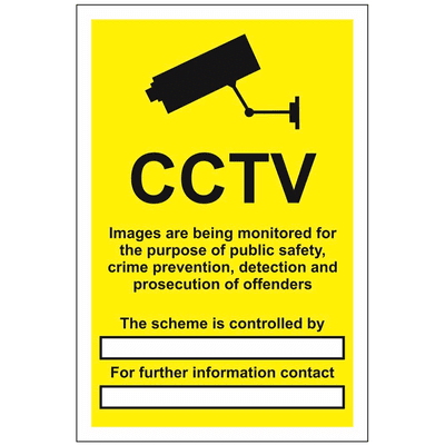 Security Sign -  CC - CCTV/ Images Are Being Monitored