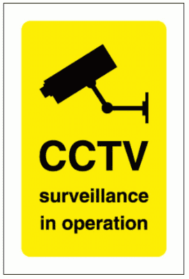 Security Sign - CCTV Surveillance In Operation (2872)