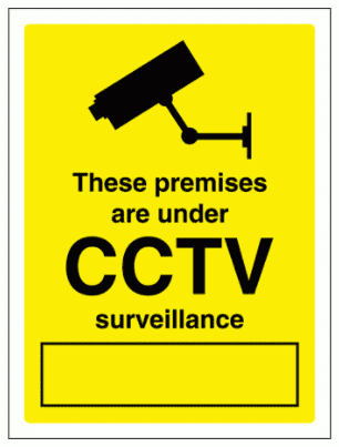 Security Sign - These Premises Are Under CCTV Surveillance (2950)