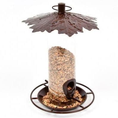 Seed Feeder with Leaf Roof