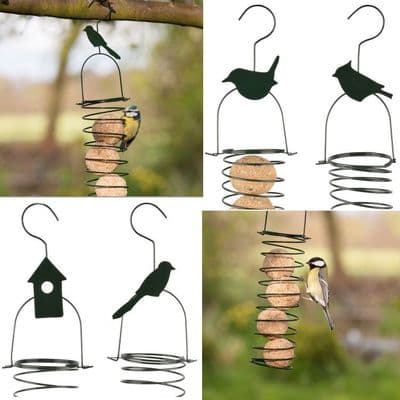 Set of 4 Straight Fat Ball Spring Feeders