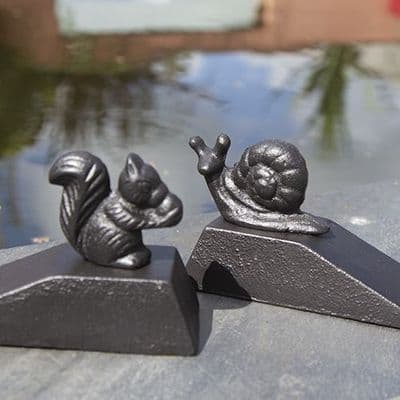 Set of Four Cast Iron Door Stops