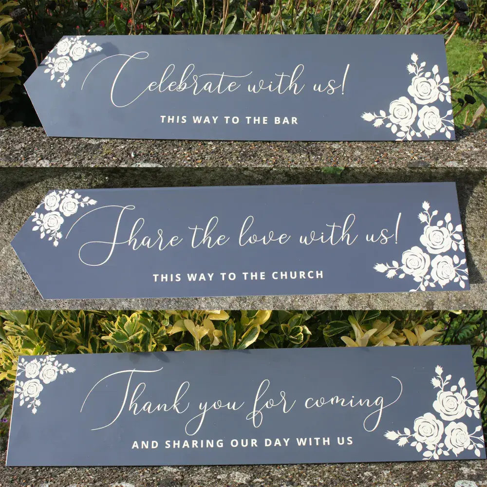 Shaped  Event Arrow Signs