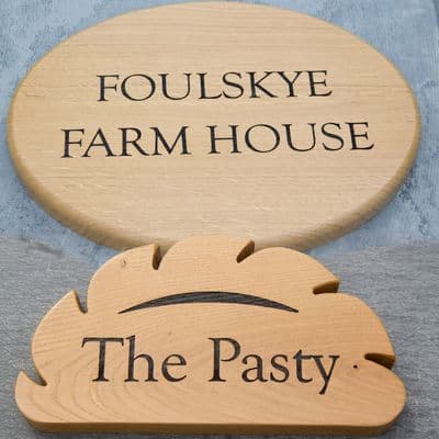 Shaped Wooden Signs