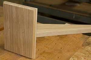 Shaped Wooden Tree Stake - Front Fixed