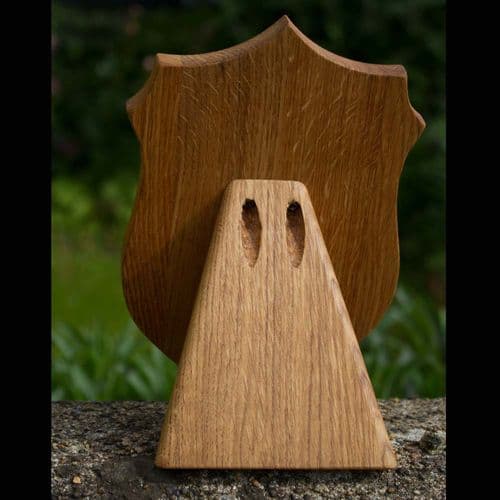 Wooden Stand to Display Wooden Shield | The Sign Maker Shop
