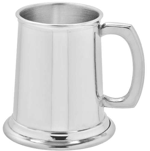 Simple Polished Pewter Tankard - Made in UK | The Sign Maker Shop