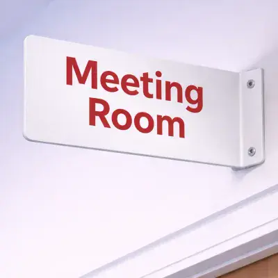 Simple White Projecting Signs - AS Range