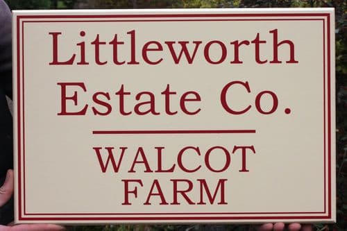 Single Sided Painted Wooden Signs | The Sign Maker Shop