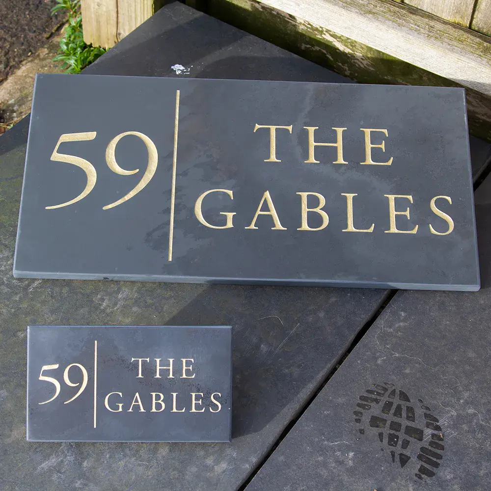 Slate Address Sign
