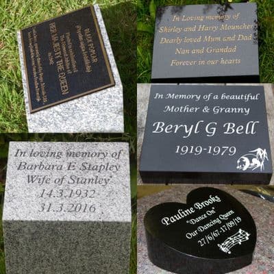 Slate & Granite Memorial Wedges