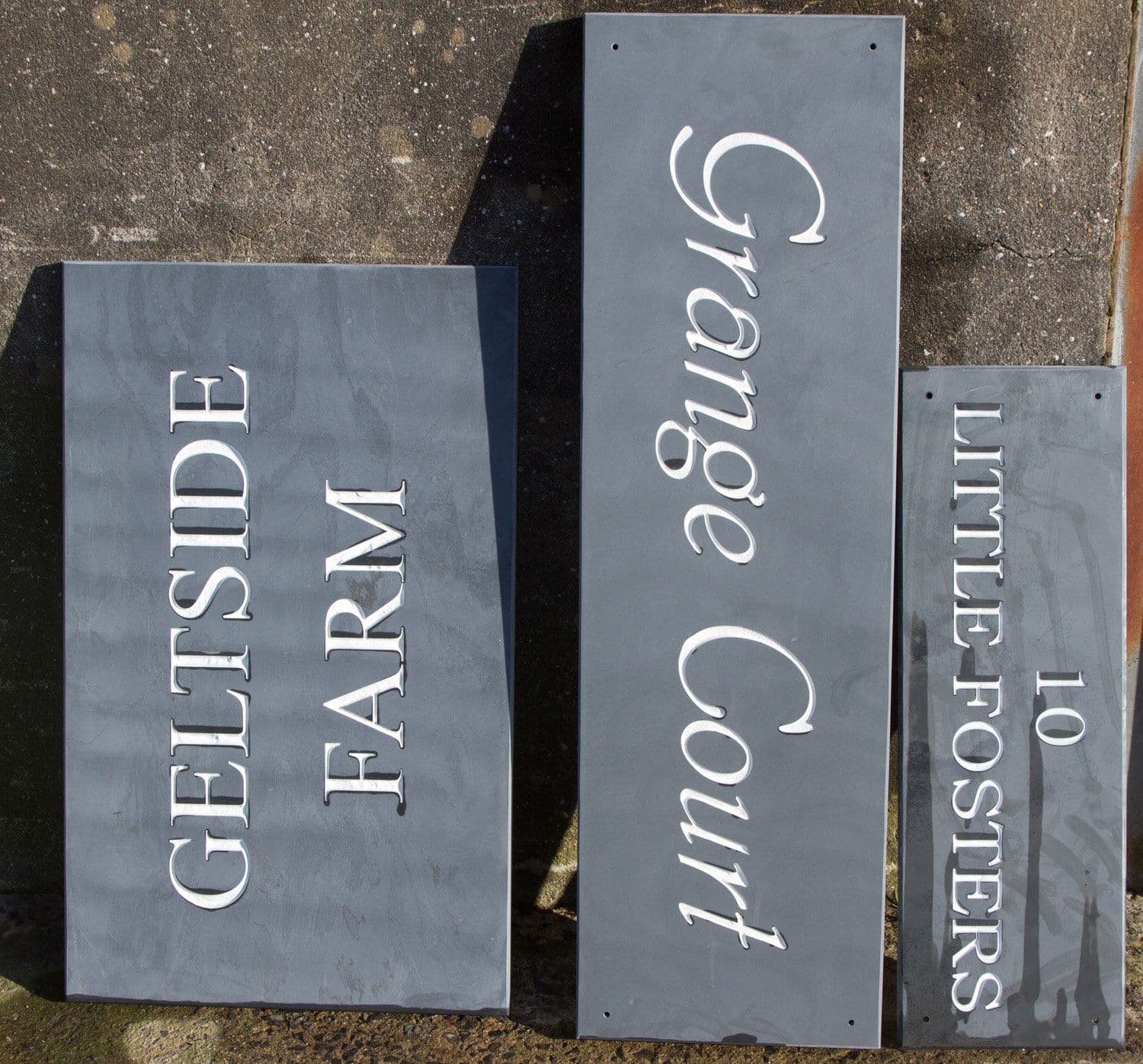 150mm & 225mm Slate House Signs The Sign Maker Shop