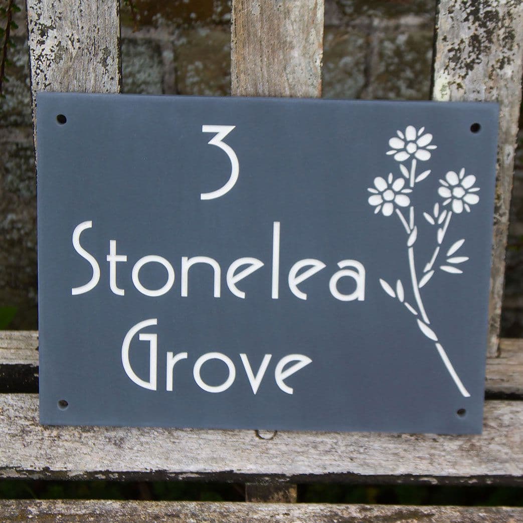 150mm & 225mm Slate House Signs The Sign Maker Shop 150mm & 225mm Slate House Signs The Sign Maker Shop