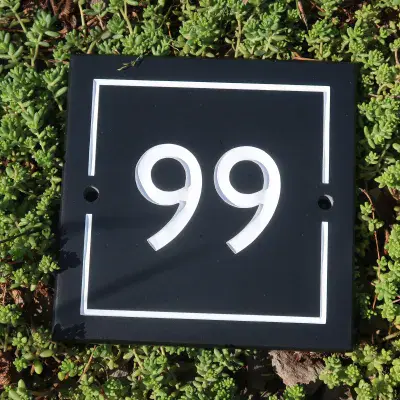 Slate House Numbers and House Number Signs