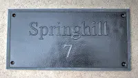 Slate House Sign with Raised Letters | The Sign Maker Shop

