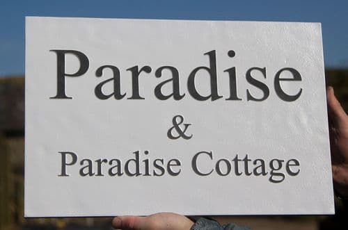 Slate House Sign with Raised Letters | The Sign Maker Shop
