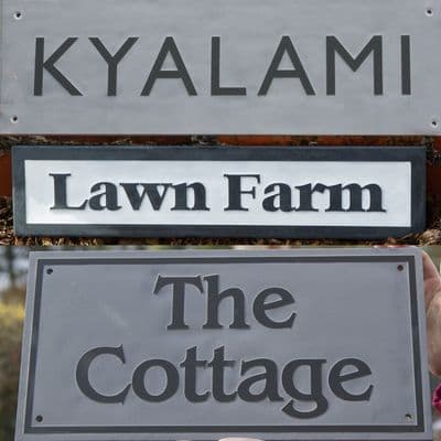 Slate House Sign - Raised Letters - 12mm Slate