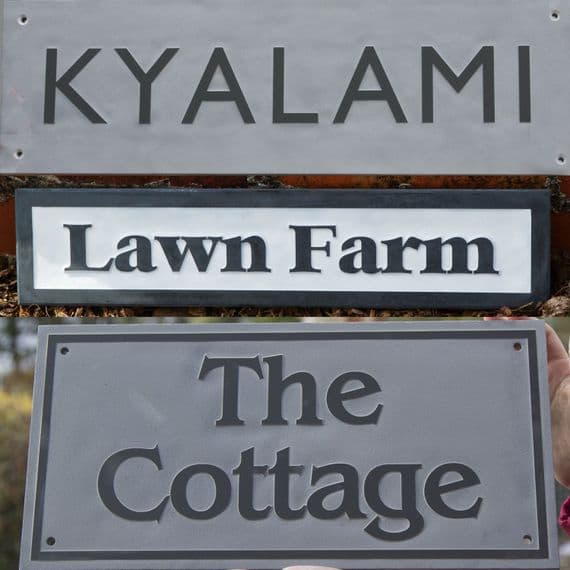 Slate House Sign with Raised Letters | The Sign Maker Shop
