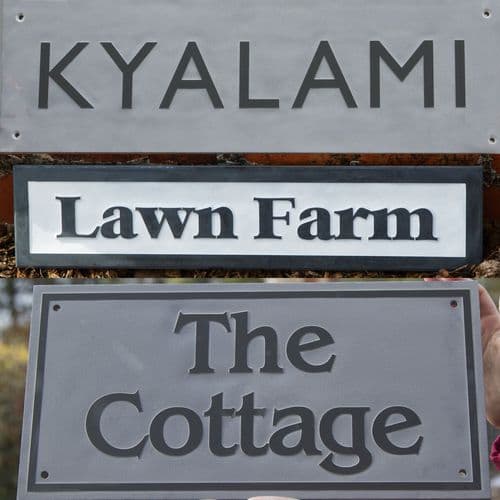 Slate House Sign with Raised Letters | The Sign Maker Shop