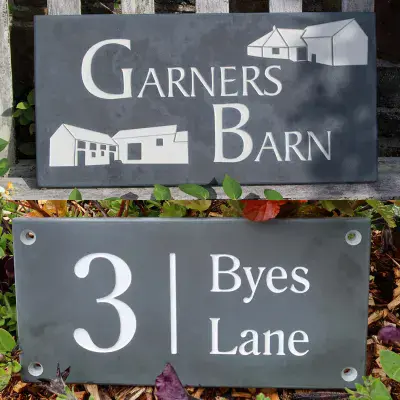 Slate House  Signs