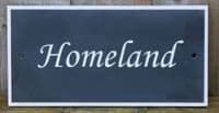 Painted Border Slate House Signs| The Sign Maker Shop