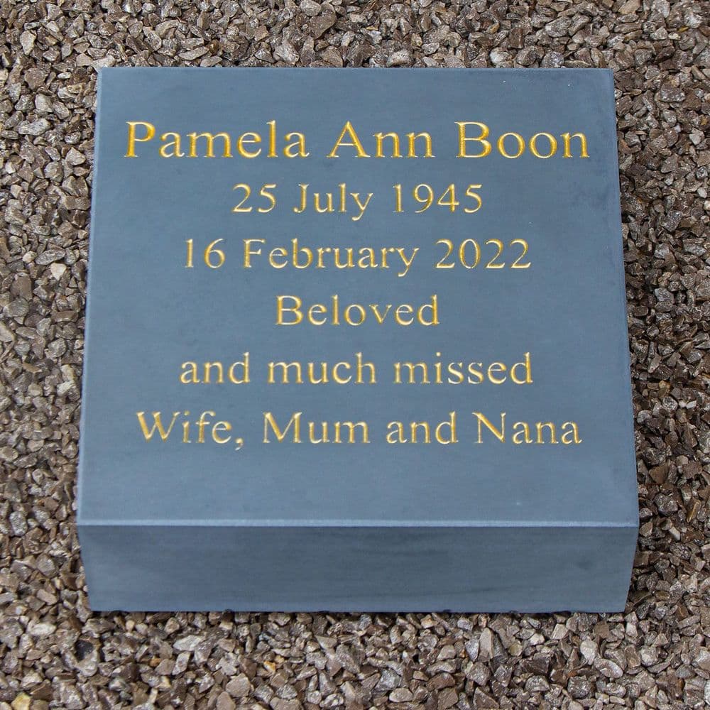 Slate Memorials - 20mm, 30mm, 50,mm & 75mm thick