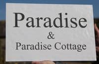 Modern slate sign with raised lettering on 20mm slate| The Sign Maker Shop
