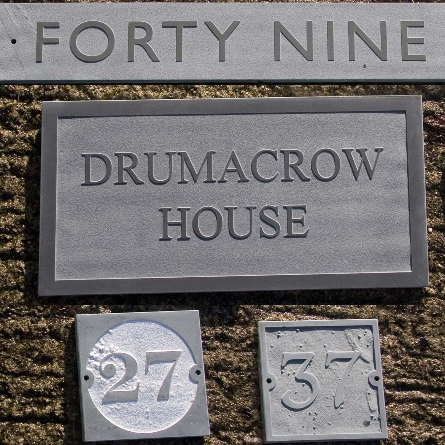 Stone Slate. Sign Modern slate sign with raised lettering on 20mm slate| The Sign Maker Shop