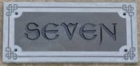 Modern slate sign with raised lettering on 20mm slate| The Sign Maker Shop
