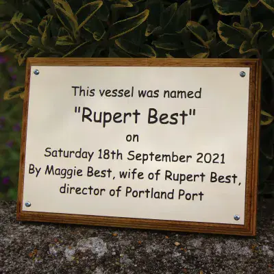 Small 1.5mm Thick Brass Plaque