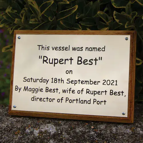 Small 1.5mm Thick Engraved Brass Plaque | The Sign Maker Shop