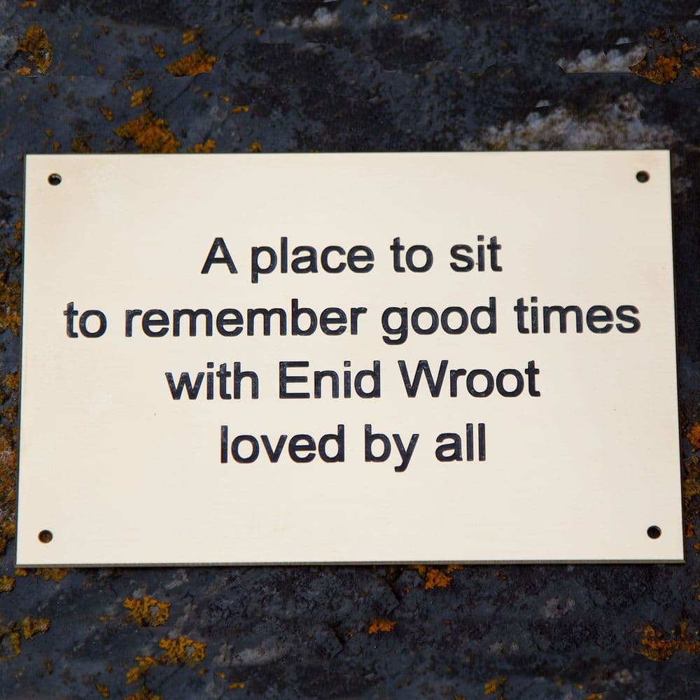 Small 2mm Thick Brass Sign