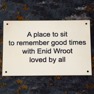 Small 2mm Thick Brass Sign