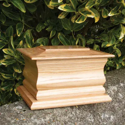 Small Standard  Solid Oak Casket