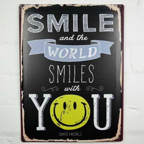 Sign Smilling Fun Smile Metal Sign | Sign Maker Shop