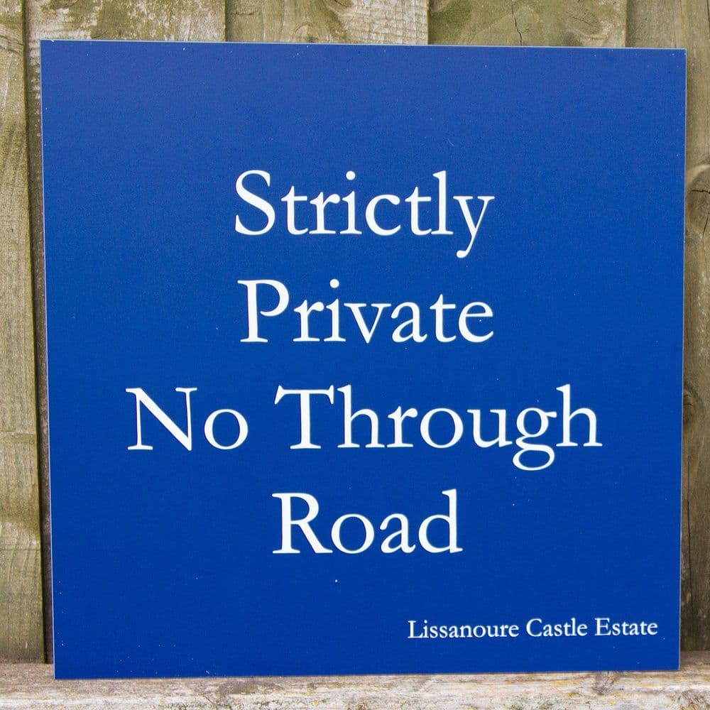 Solid Aluminium Signs with Single Colour Lettering