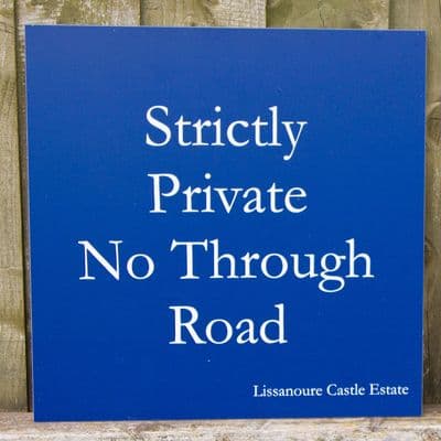 Solid Aluminium Signs with Single Colour Lettering