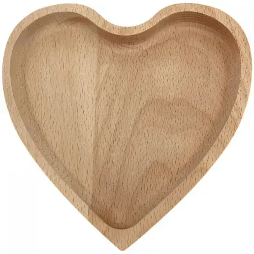 Solid Beech Heart  Trinket Tray - Personalised | The Sign Maker Shop