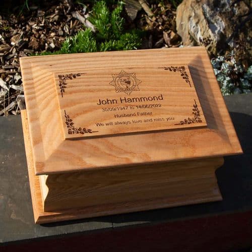 Ecomony Oak Caskets - With or Without Plaque | The Sign Maker Shop