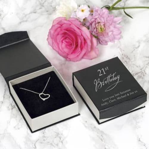 Special Birthday Silver Heart Necklace | Buy Now from The Sign Maker Shop
