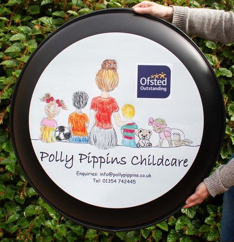 Matt Black Wheel Cover - Full Colour Photo | The Sign Maker Shop