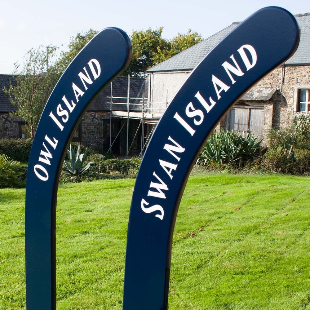 Special Offer - Painted Hockey Stick House Signs - Double Sided