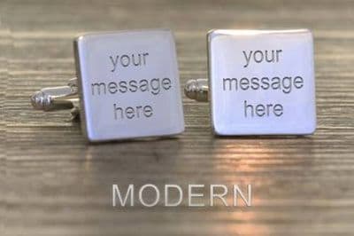 Square Any Message Cufflinks