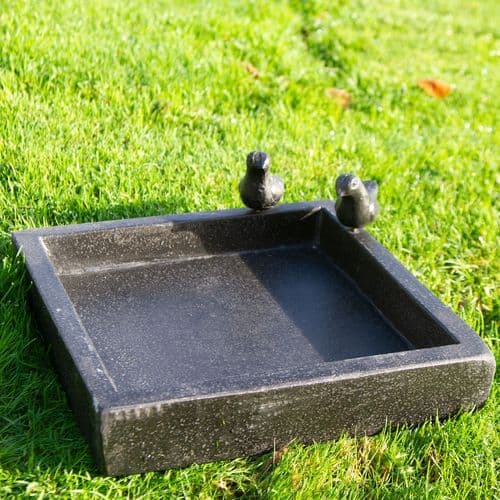 Square Terrazzo Bird Bath | The Sign Maker Shop